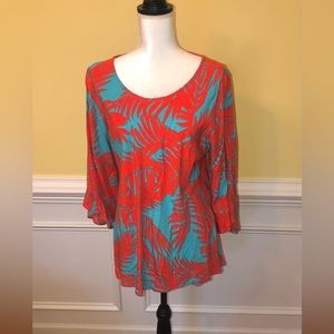 Escapada Living Teal & Orange Top